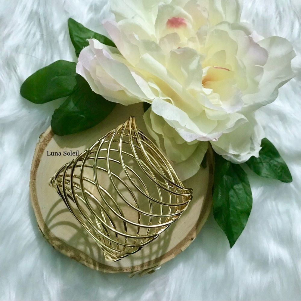 Gia Gold Cuff Bracelet